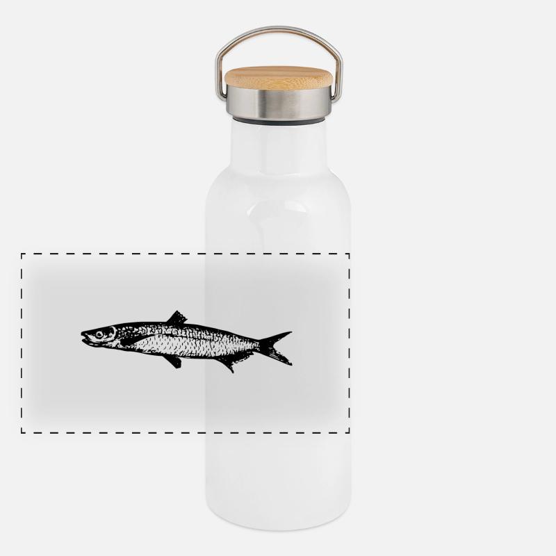 fish513 Panoramic Thermal Bottle with Bamboo Lid