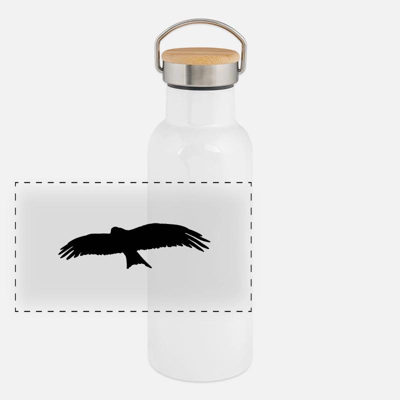 uccello Thermos con coperchio in bambù
