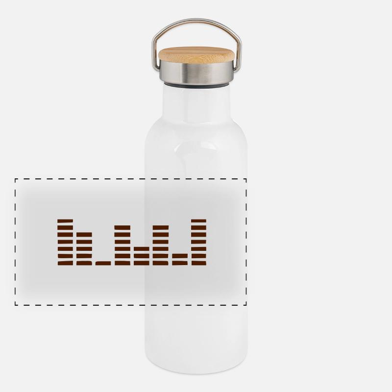 Panorama Thermosflasche mit Bambusdeckel