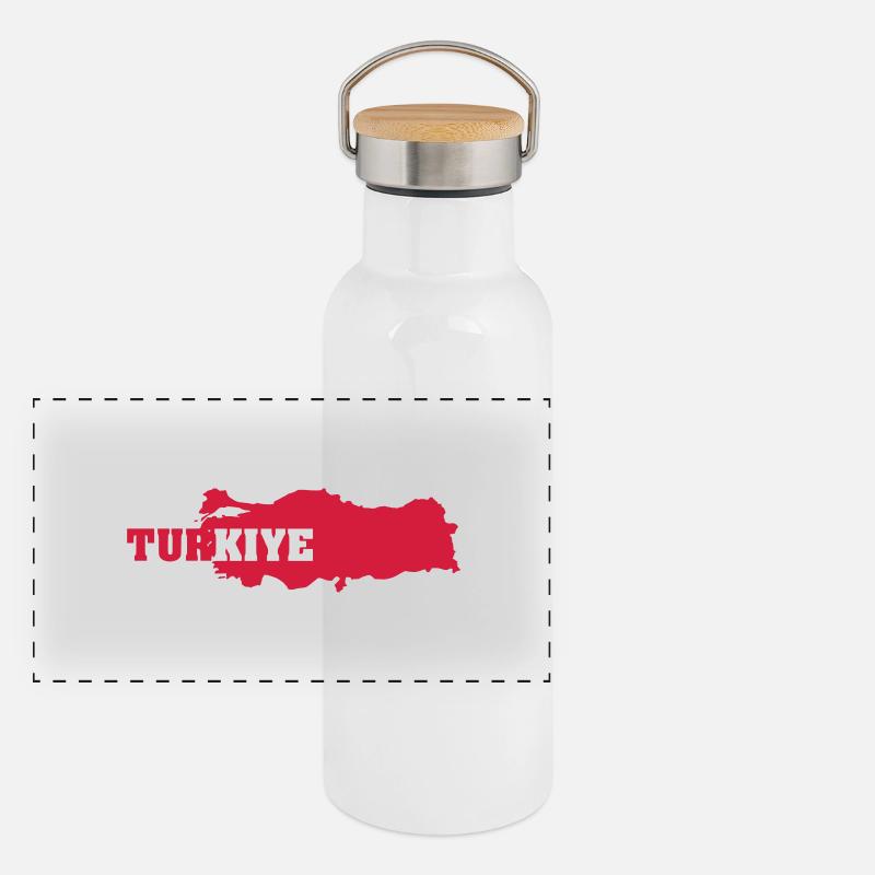 Turkiye (ID: 002004) Panoramic Thermal Bottle with Bamboo Lid
