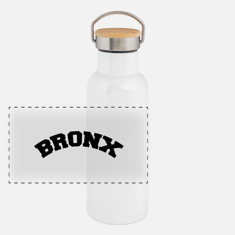 bronx Panorama Thermosflasche mit Bambusdeckel