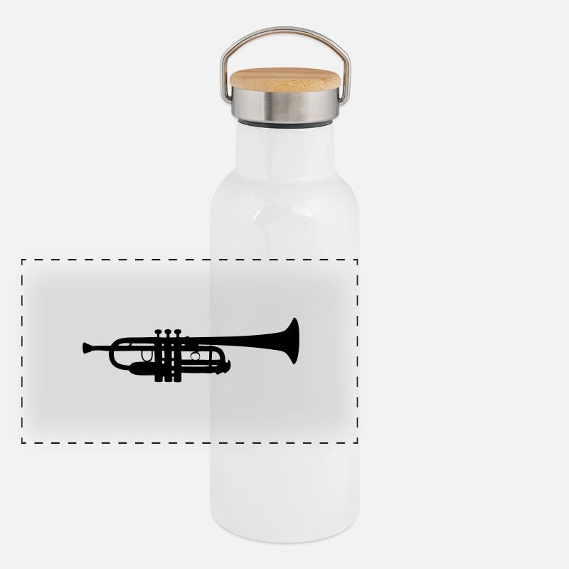 trompette Gourde isotherme avec bouchon en bambou