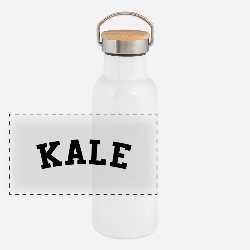 KALE Panoramic Thermal Bottle with Bamboo Lid