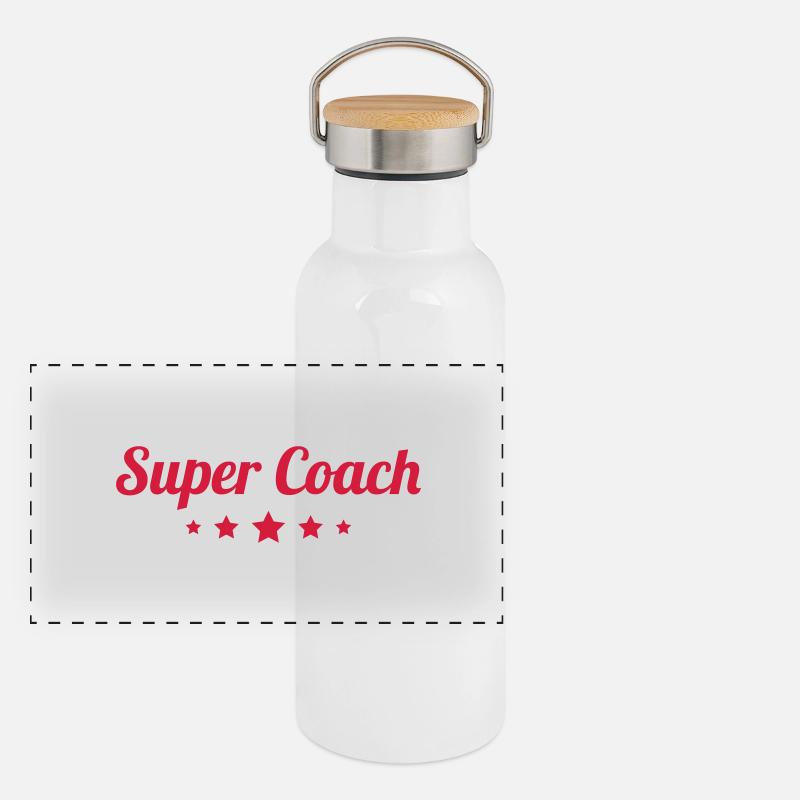 Coach / Coaching / Sport / Training / Trainer Panoramic Thermal Bottle with Bamboo Lid