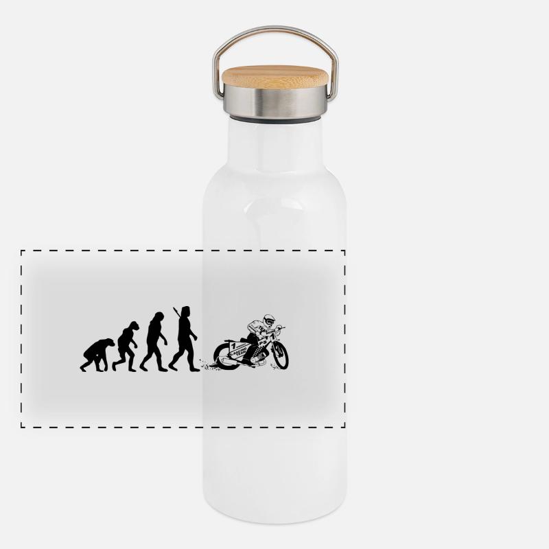 Speedway Panorama Thermosflasche mit Bambusdeckel