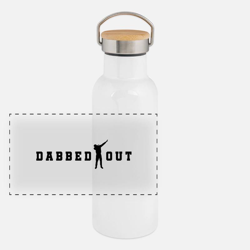dabbed out dab Panorama Thermosflasche mit Bambusdeckel