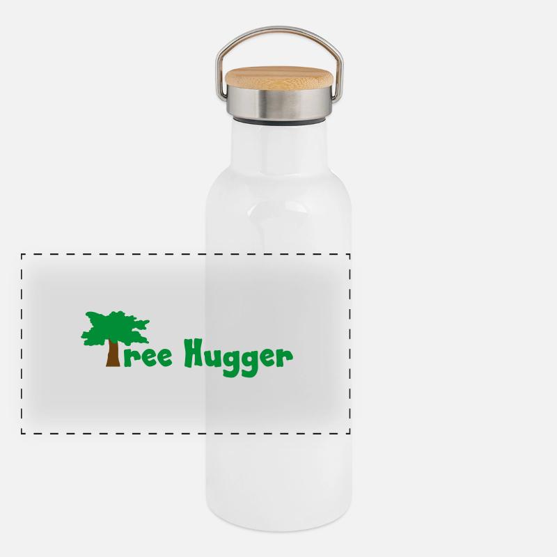 Tree Hugger Panorama Thermosflasche mit Bambusdeckel