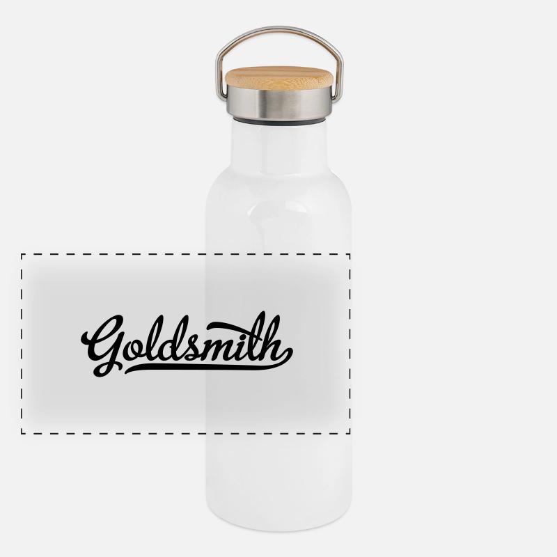 Goldschmied Panorama Thermosflasche mit Bambusdeckel