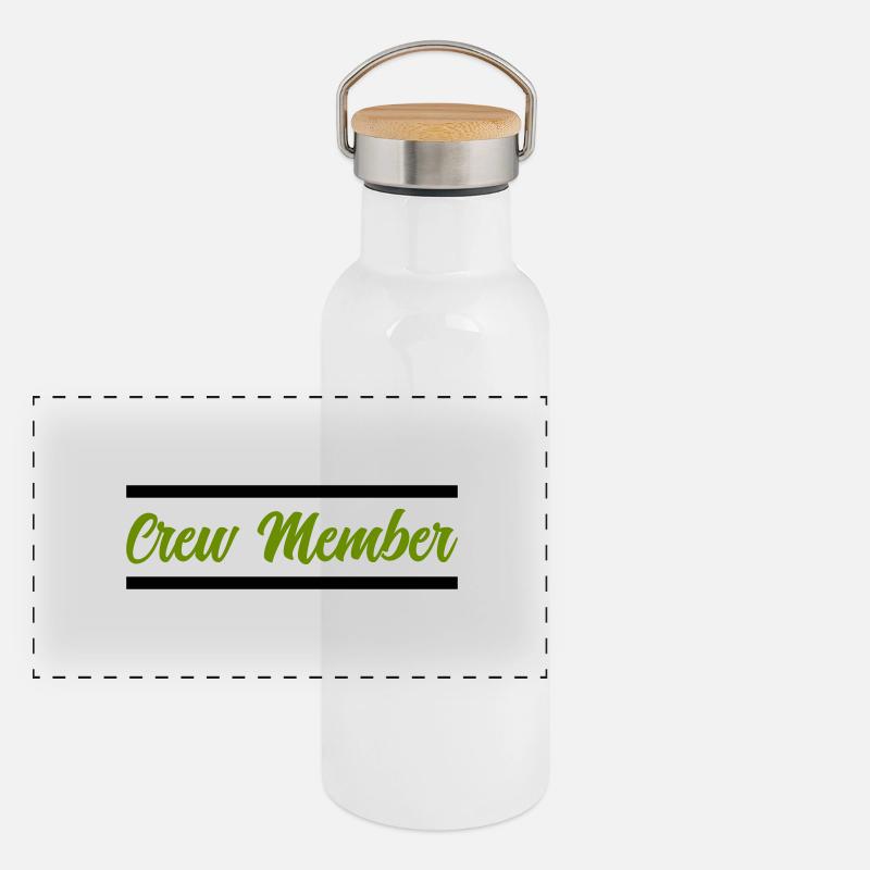 crew member Panoramic Thermal Bottle with Bamboo Lid
