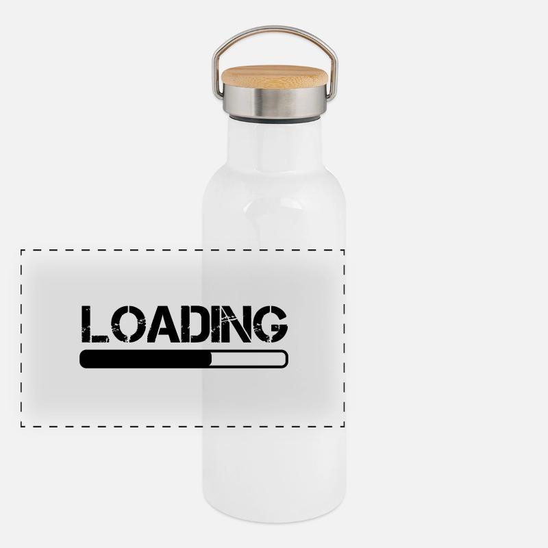 Loading Panoramic Thermal Bottle with Bamboo Lid