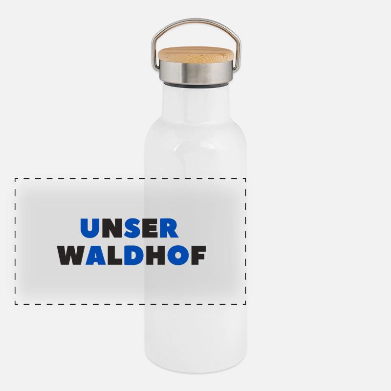 Notre Waldhof Gourde isotherme avec bouchon en bambou