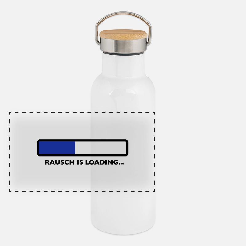 rausch Panorama Thermosflasche mit Bambusdeckel