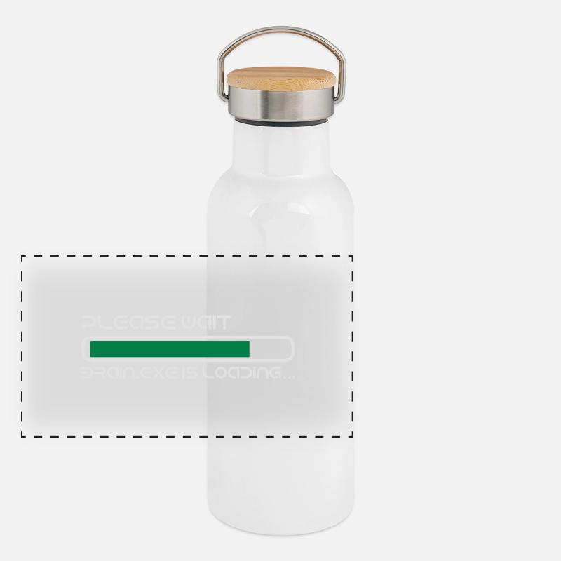 BRAIN IS LOADING Panoramic Thermal Bottle with Bamboo Lid