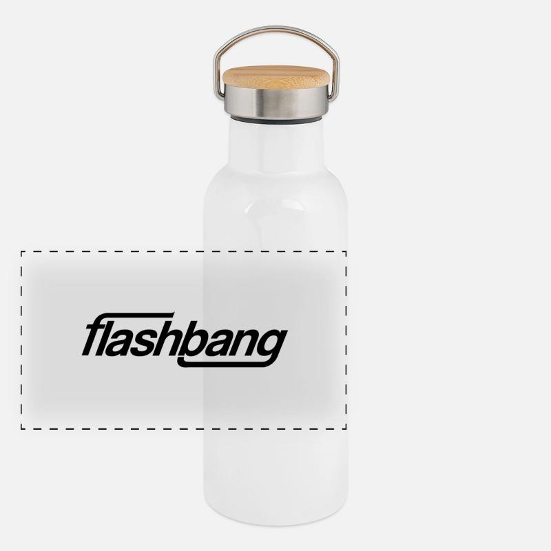 Flash-Bang Einzel - 50kr Donation Panorama Thermosflasche mit Bambusdeckel