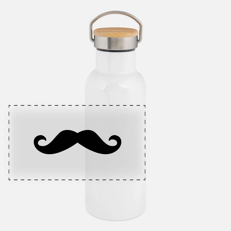 francoise schnauz Panorama Thermosflasche mit Bambusdeckel