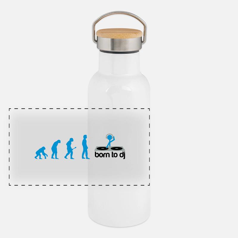 DJ Evolution - Born to DJ Gourde isotherme avec bouchon en bambou