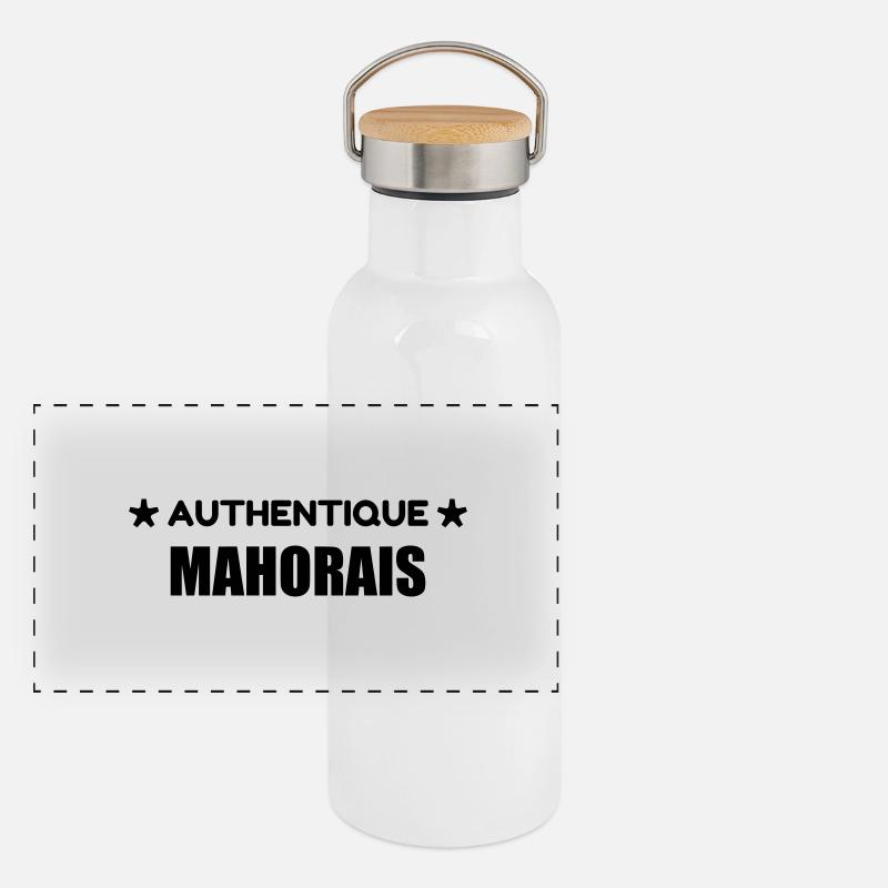 Mayotte / 976 / Comores / Maoré Panoramic Thermal Bottle with Bamboo Lid