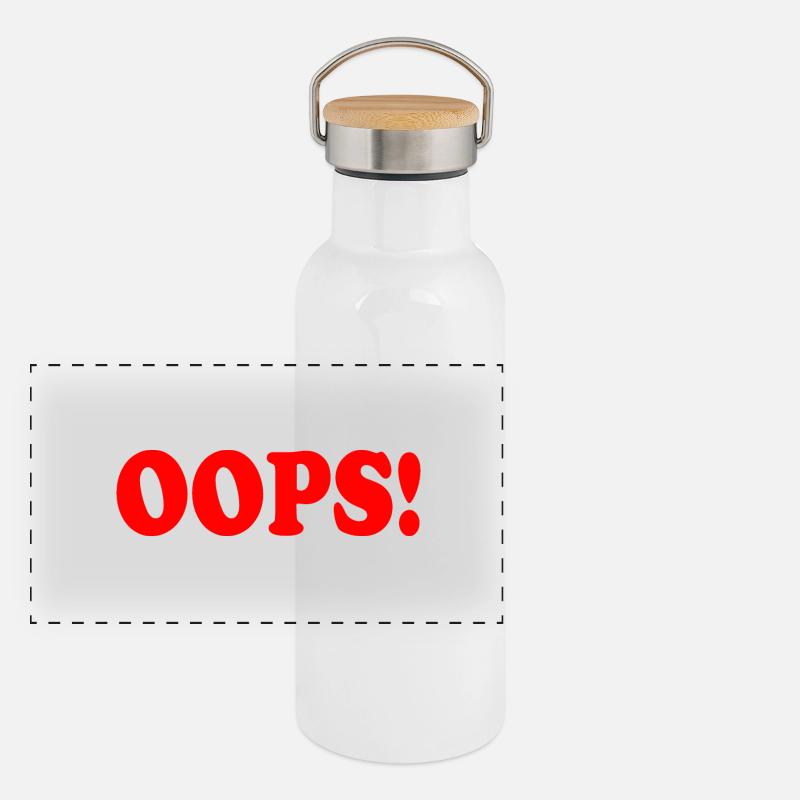 Oops Panorama Thermosflasche mit Bambusdeckel