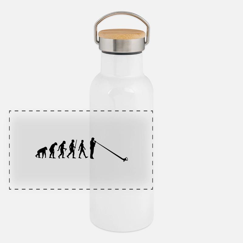 Evolution Alpenhorn Panorama Thermosflasche mit Bambusdeckel