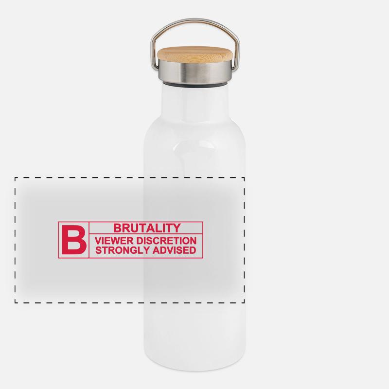 Brutality Rating Panoramic Thermal Bottle with Bamboo Lid