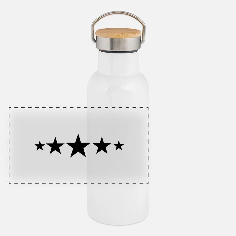 5 étoiles *** Gourde isotherme avec bouchon en bambou