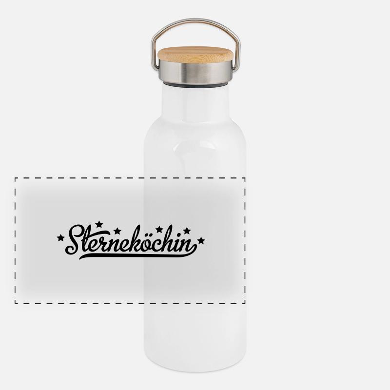 Cuisinier Gourde isotherme avec bouchon en bambou