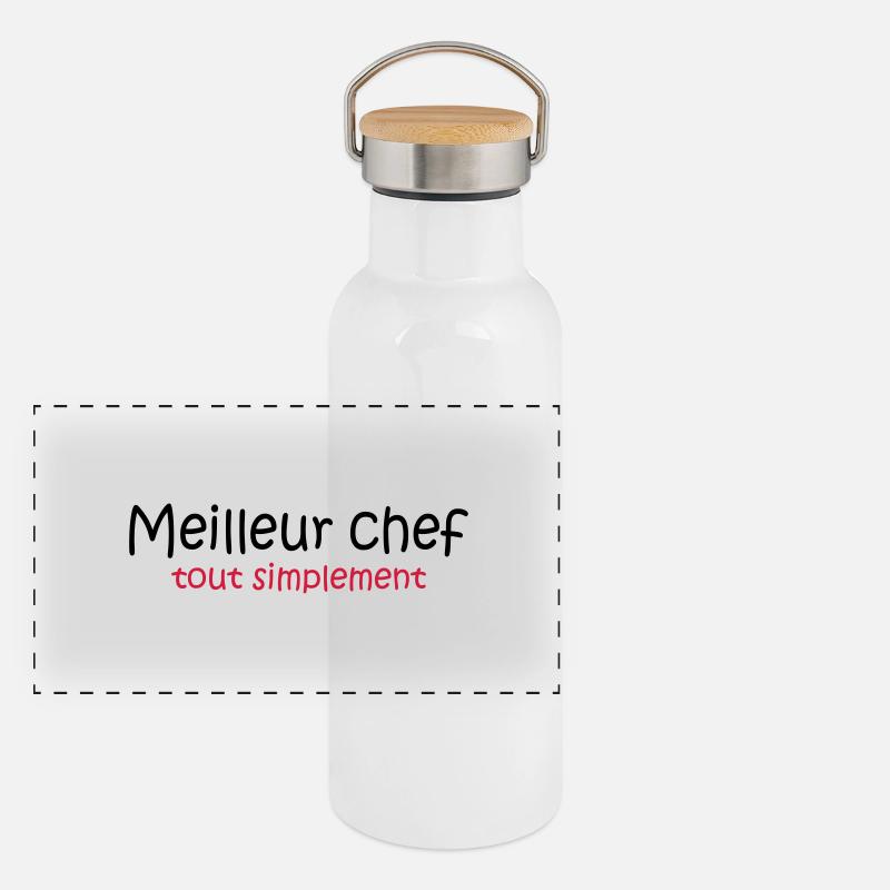 Meilleur chef tout simplement Panoramic Thermal Bottle with Bamboo Lid