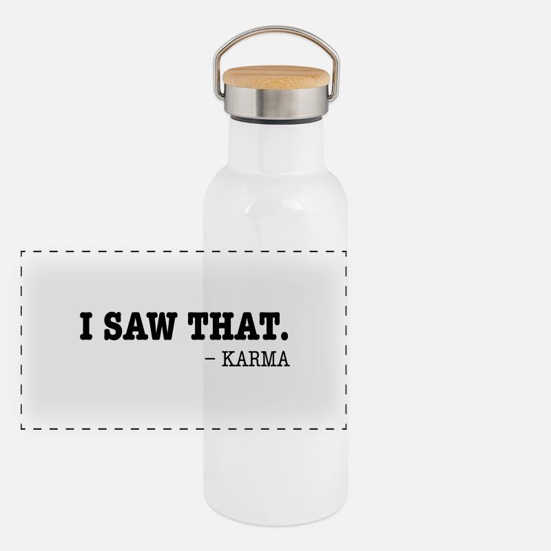 I Saw That - Karma Gourde isotherme avec bouchon en bambou