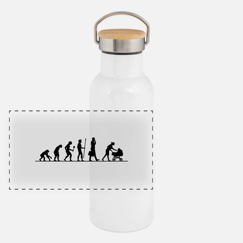 Evolution Kinderwagen Panorama Thermosflasche mit Bambusdeckel