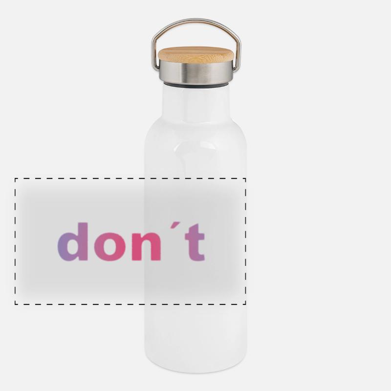 don`t Panorama Thermosflasche mit Bambusdeckel