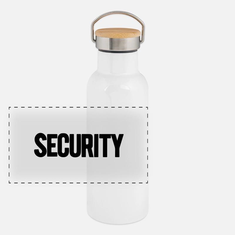 Sicherheit Panorama Thermosflasche mit Bambusdeckel