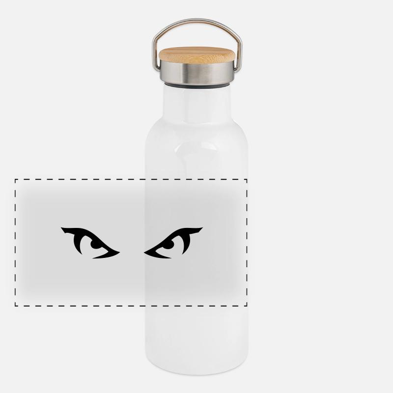 eyes Panoramic Thermal Bottle with Bamboo Lid