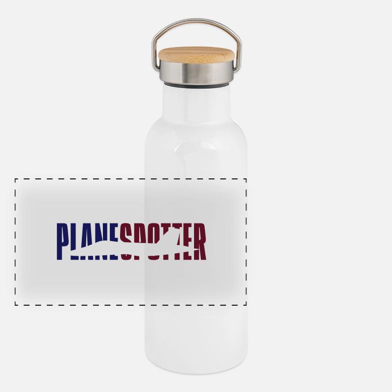 Panorama Thermosflasche mit Bambusdeckel