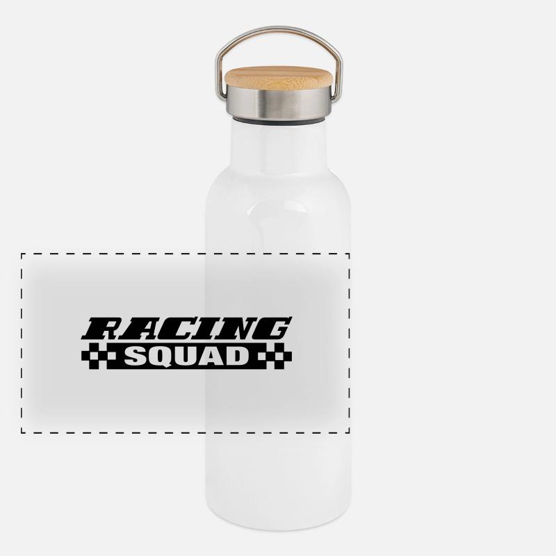 racing_squad_f1 Panorama Thermosflasche mit Bambusdeckel