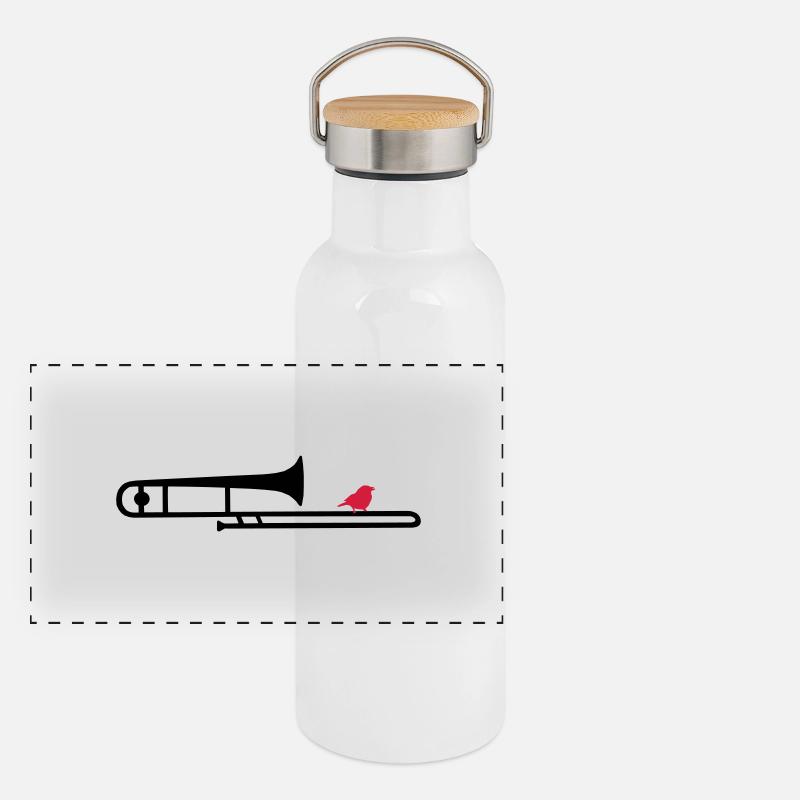 trombonebird Panoramic Thermal Bottle with Bamboo Lid