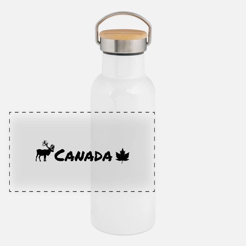 Canada Gourde isotherme avec bouchon en bambou