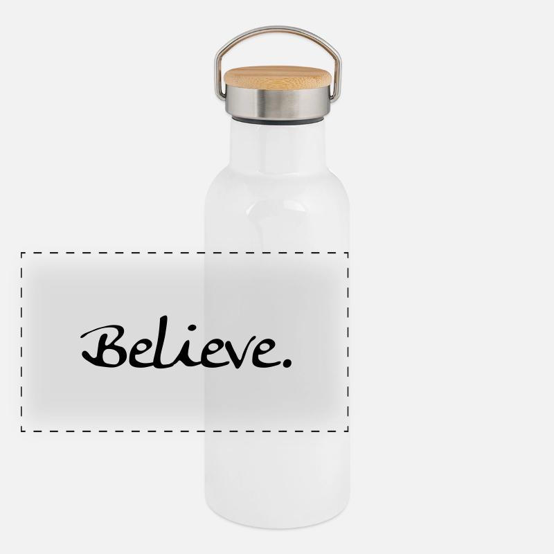 Panorama Thermosflasche mit Bambusdeckel