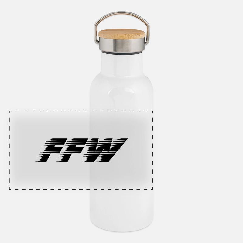 FFW Freiwillige Feuerwehr Speed Panorama Thermosflasche mit Bambusdeckel