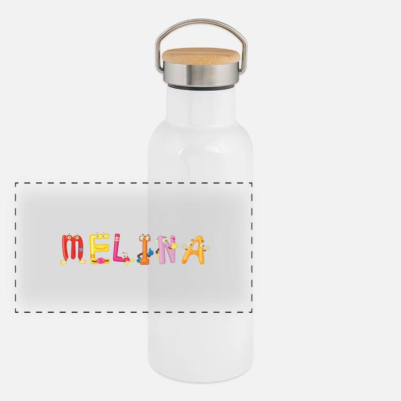 Melina Panorama Thermosflasche mit Bambusdeckel