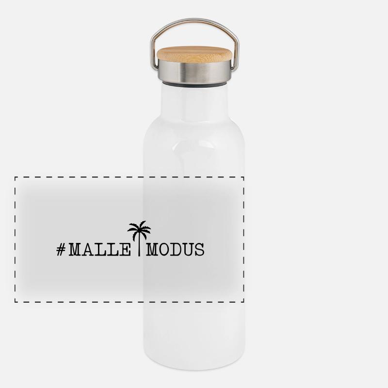 malle modus palme Panorama Thermosflasche mit Bambusdeckel
