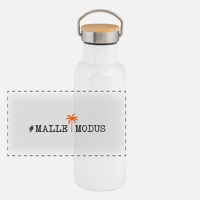 malle modus palme Panorama Thermosflasche mit Bambusdeckel