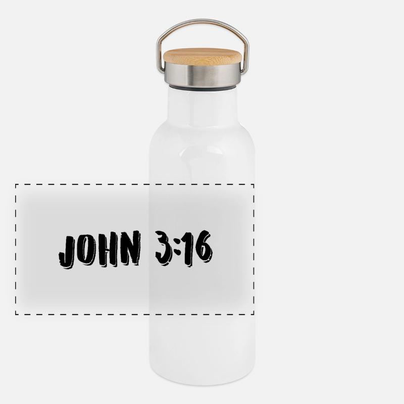 John 3:16 Panoramic Thermal Bottle with Bamboo Lid