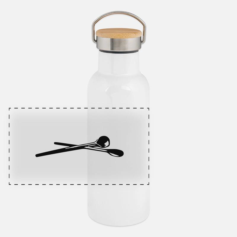 Kochlöffel Panorama Thermosflasche mit Bambusdeckel