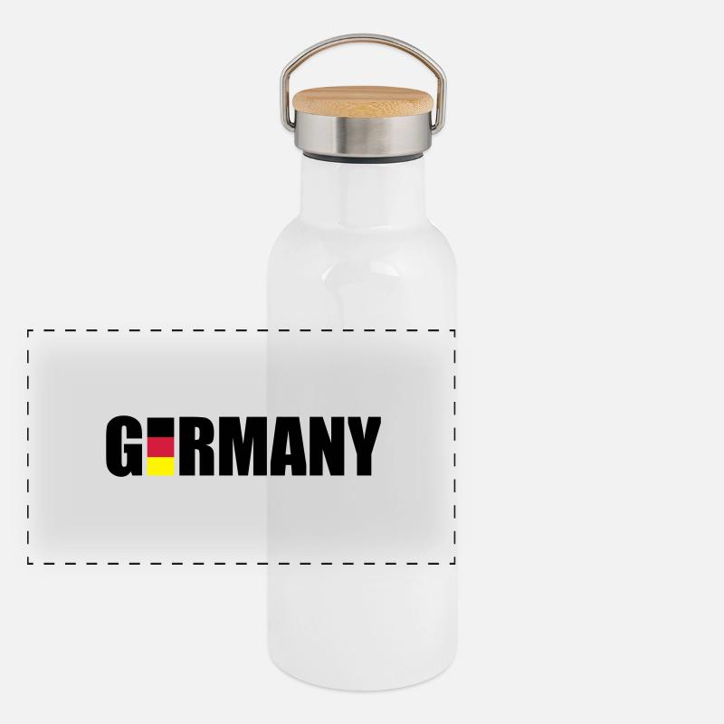 germany_f3 Gourde isotherme avec bouchon en bambou