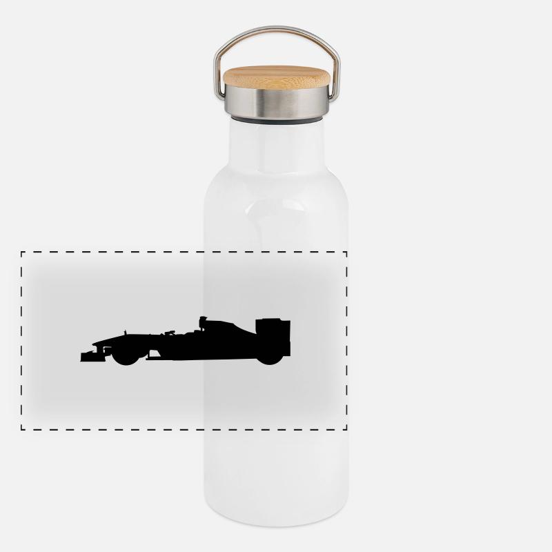 F1 Panorama Thermosflasche mit Bambusdeckel