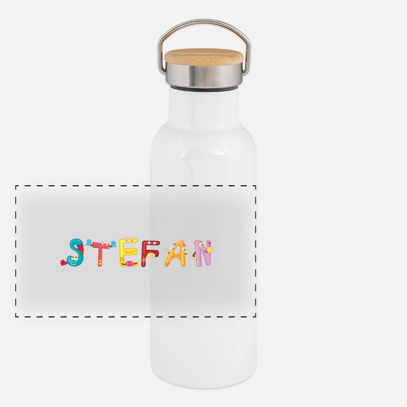 Stefan Panorama Thermosflasche mit Bambusdeckel