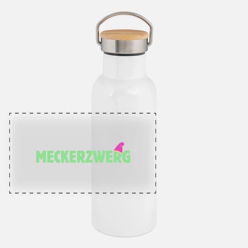 Complaining dwarf Complaining wife Complaining wife Panoramic Thermal Bottle with Bamboo Lid