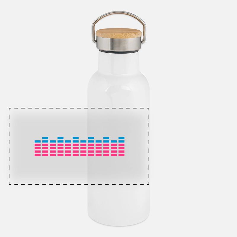 dj sound equalizer audio Gourde isotherme avec bouchon en bambou