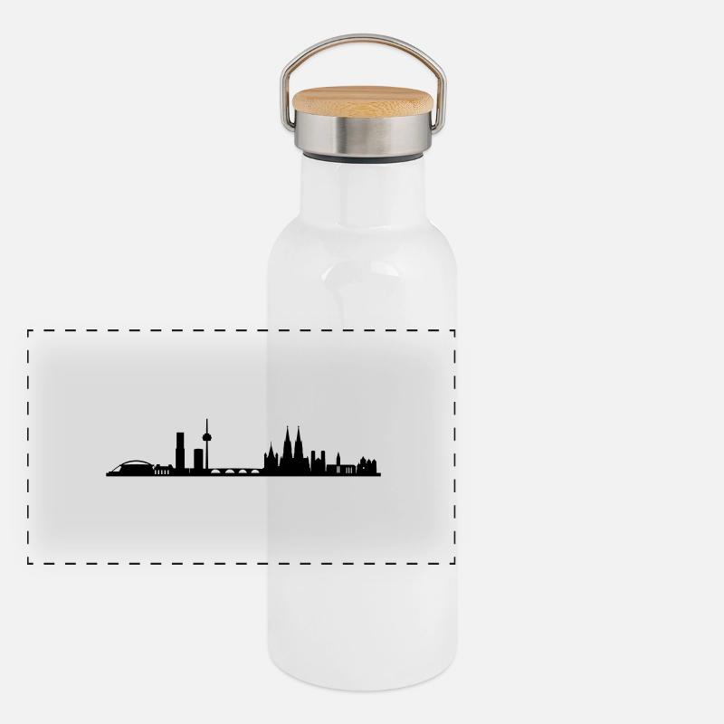 Skyline Cologne Panoramic Thermal Bottle with Bamboo Lid