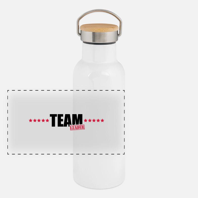 team_leader Panorama Thermosflasche mit Bambusdeckel